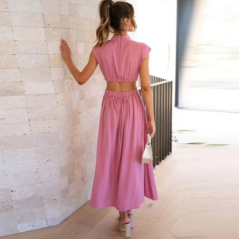 Juni | Damen Lang Elegantes Maxikjole