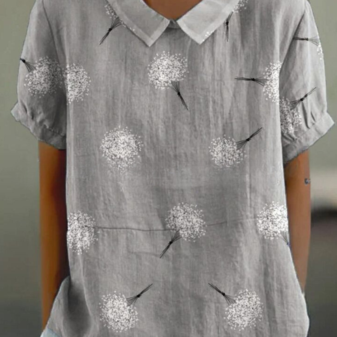 Damen Elegant Blomsterbluse | Sommer