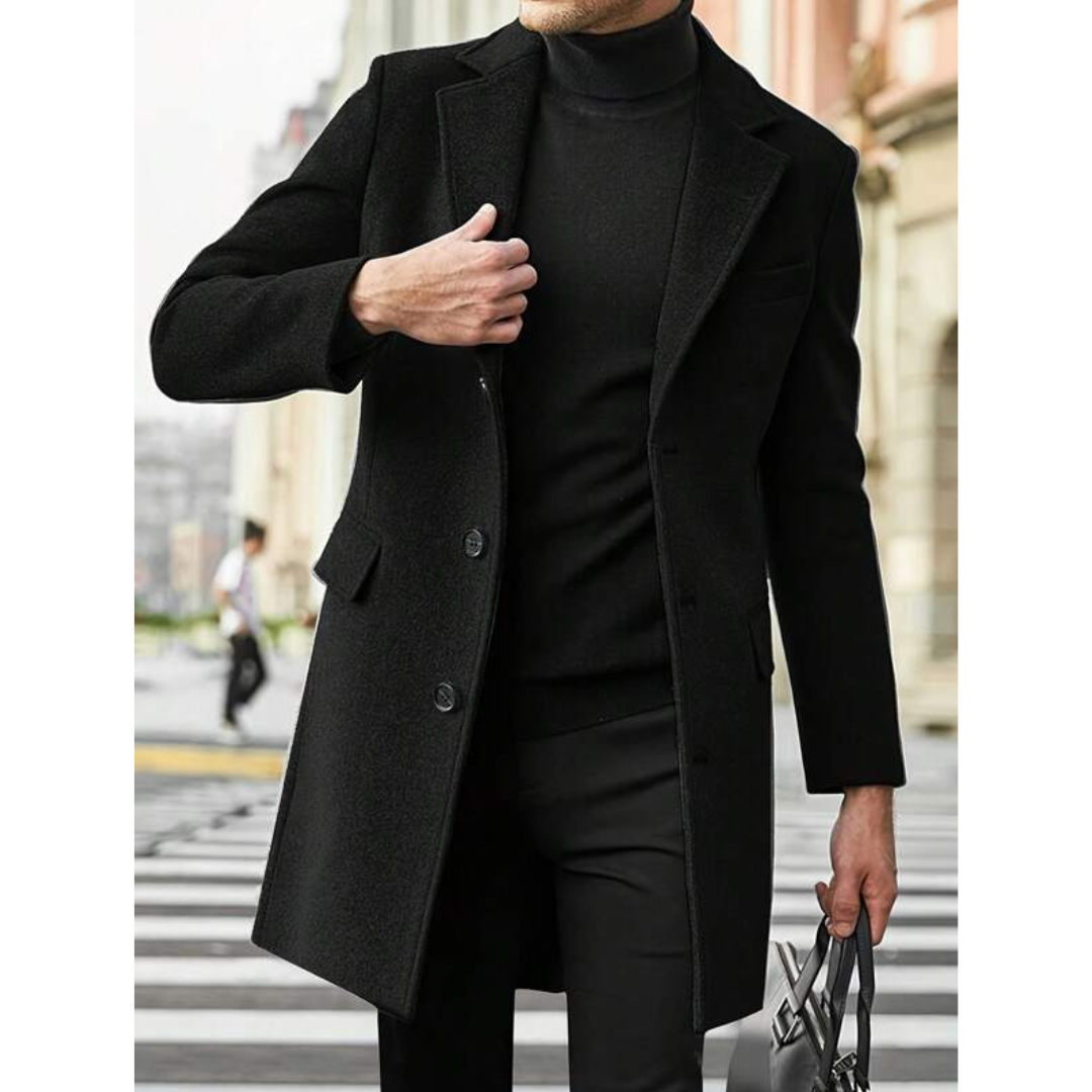 Jorikenit | Herre Vinter Trench Frakk | Lang