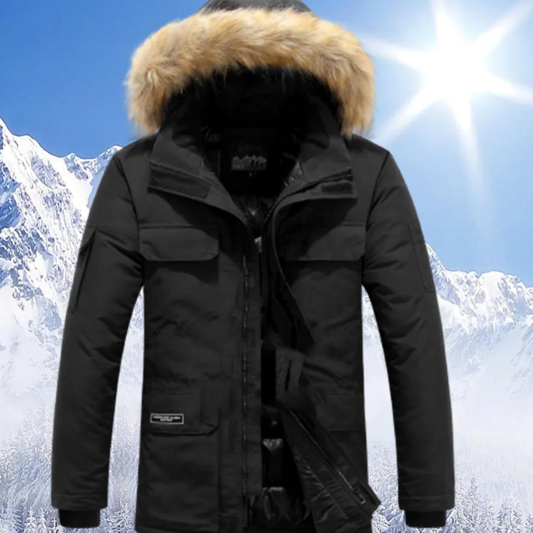 Berndia | Herre Stilig Vinter Parka Jakke | Varm