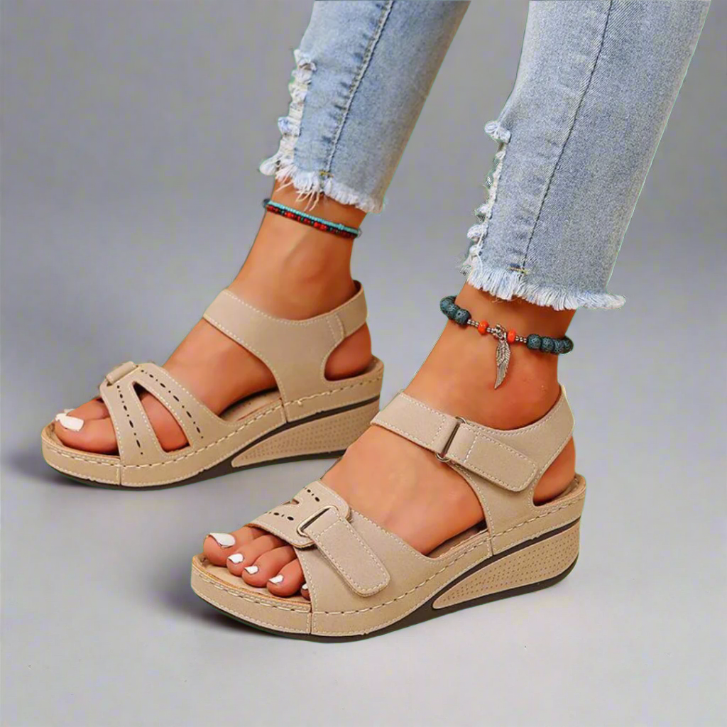 Gudula | Elegante Ortopediske Sandaler av Mykt Materiale