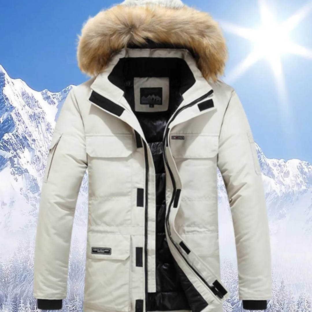 Berndia | Herre Stilig Vinter Parka Jakke | Varm