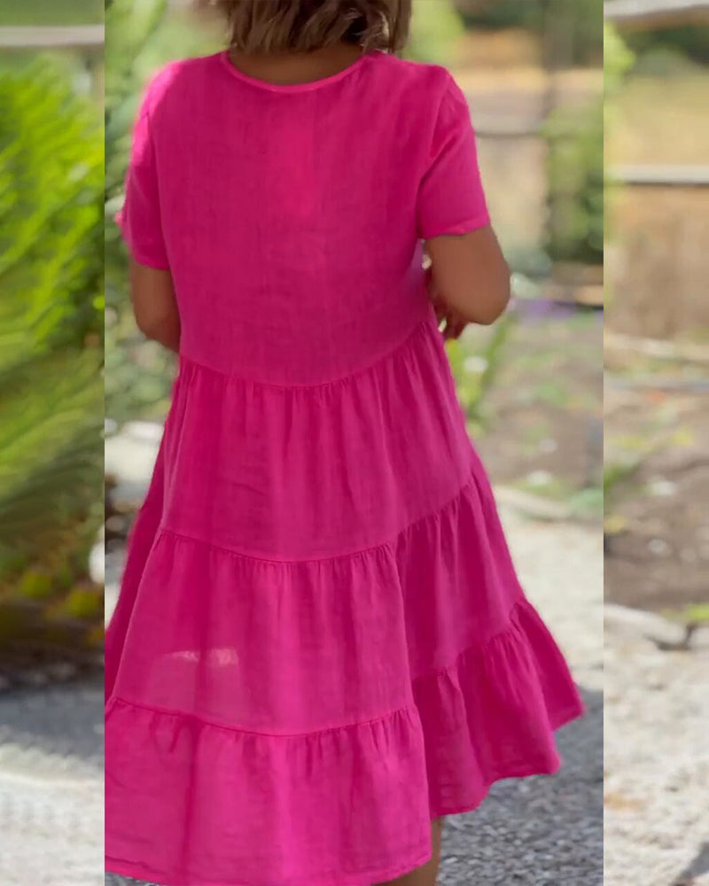 Lucy | Elegant kortermet sommerkjole