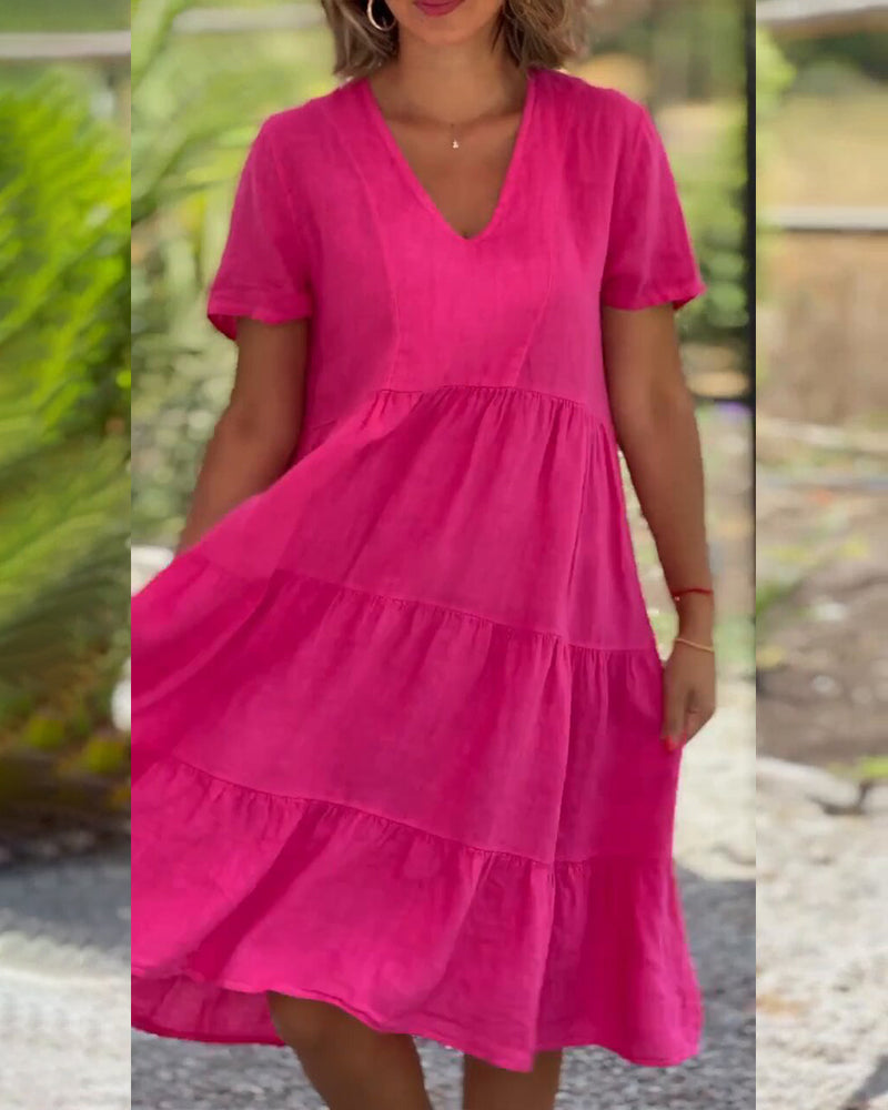 Lucy | Elegant kortermet sommerkjole