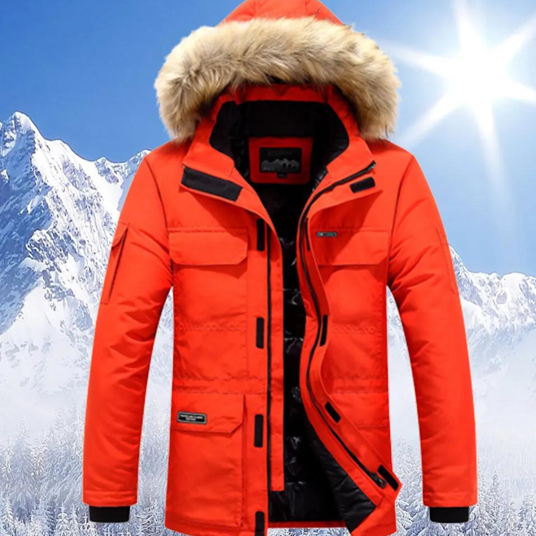 Berndia | Herre Stilig Vinter Parka Jakke | Varm