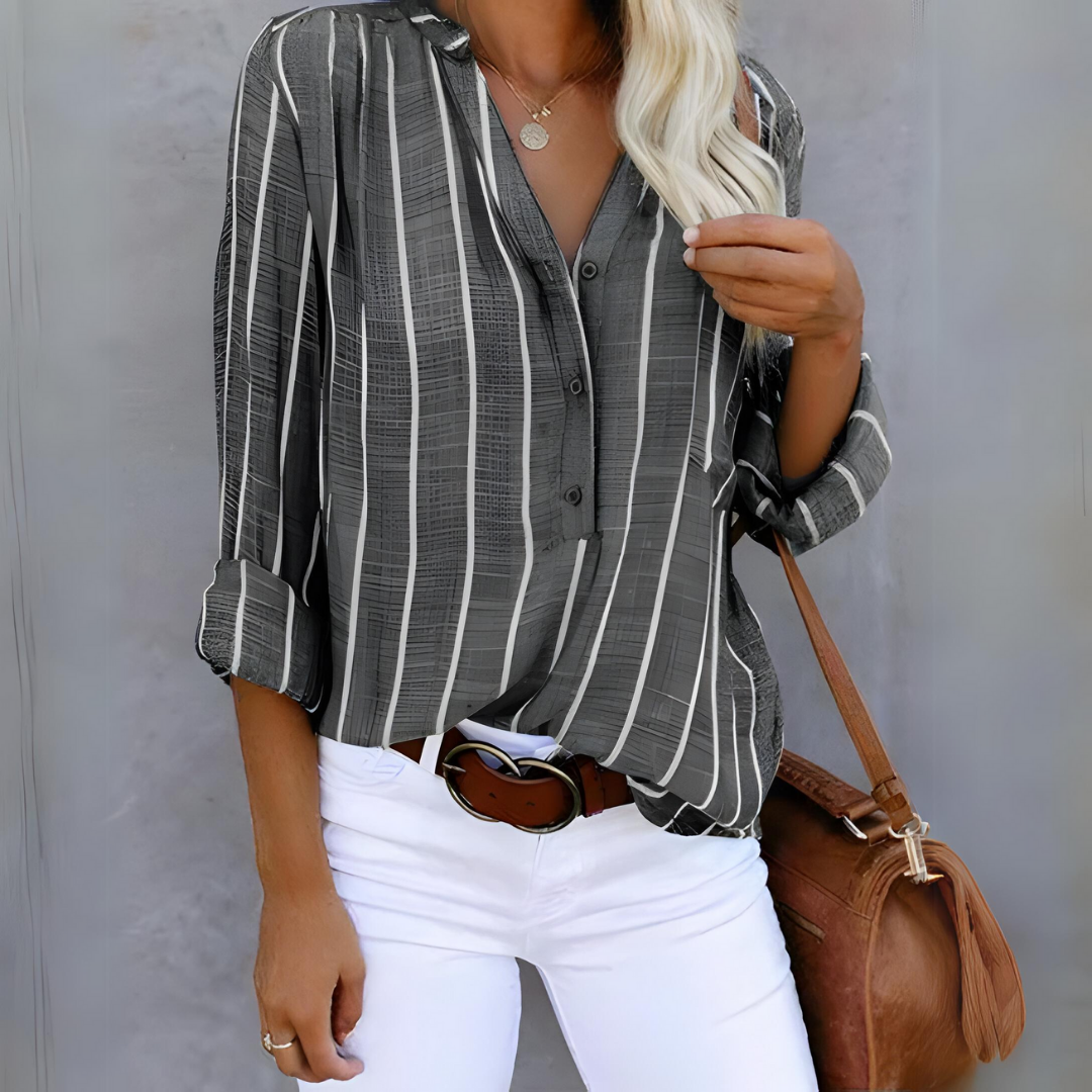 Jantien | Trendy stripete dameskjorte