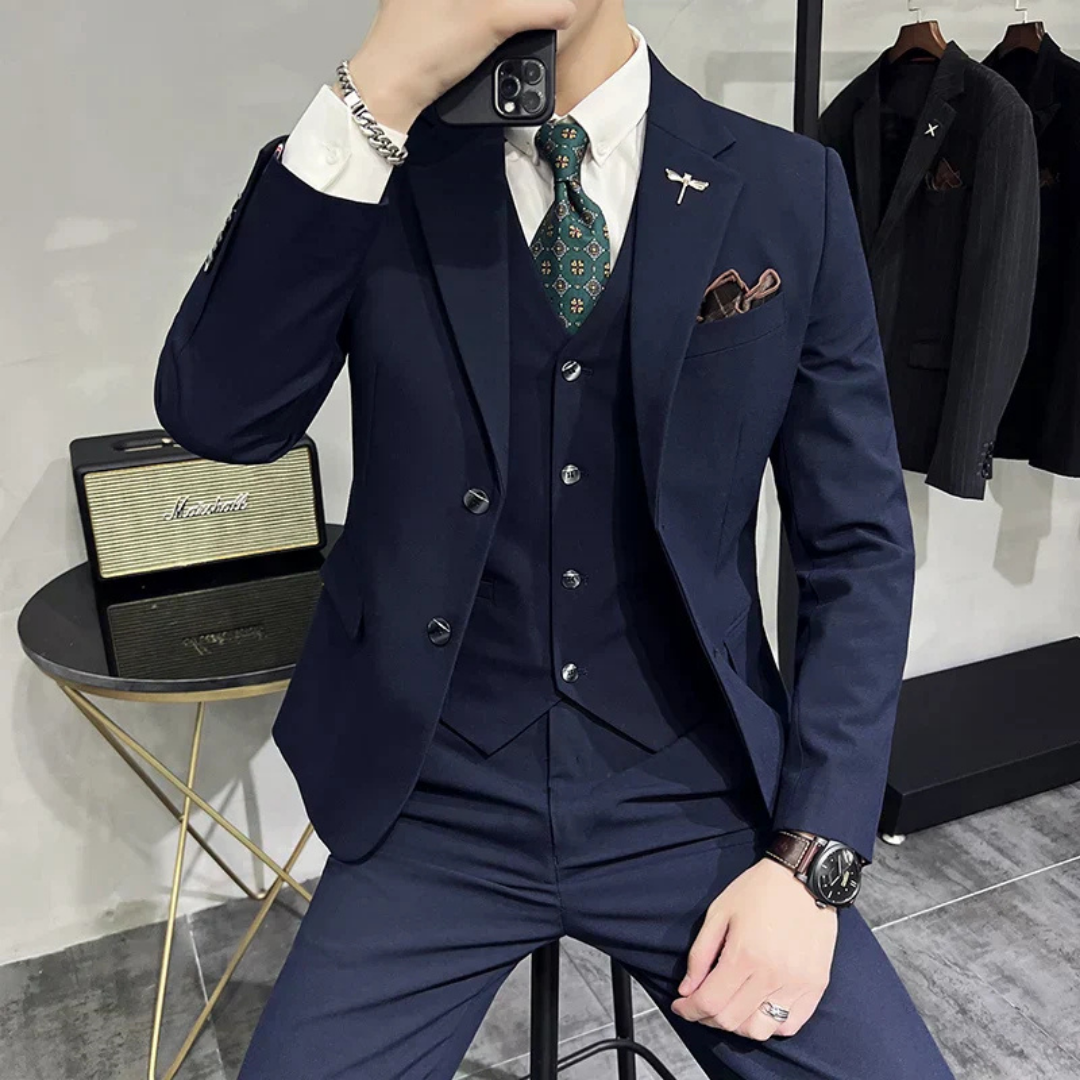 Herre Slim Fit Tre-delt Sett | Formell
