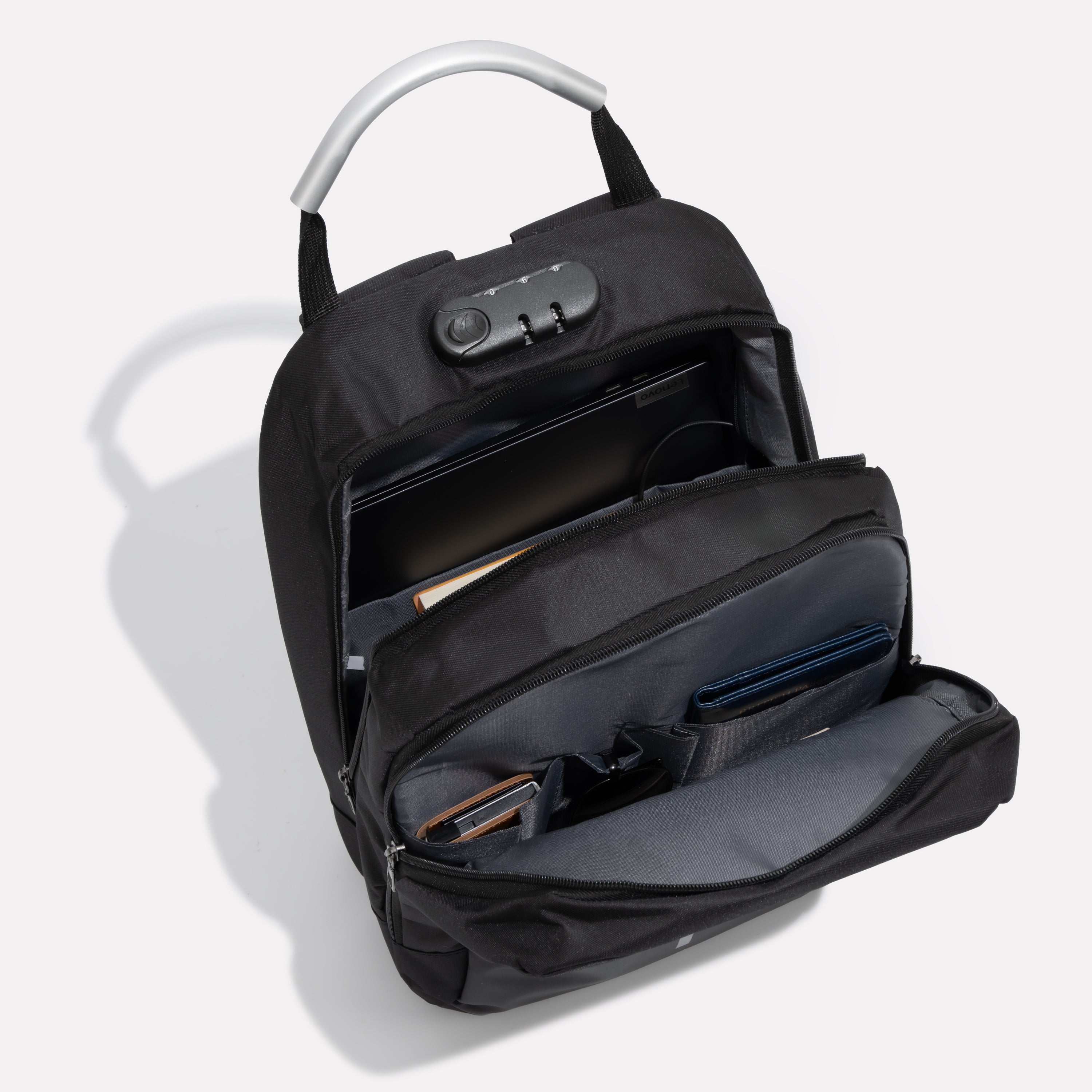 Moderne polstret unisex reise ryggsekk | Glidelås