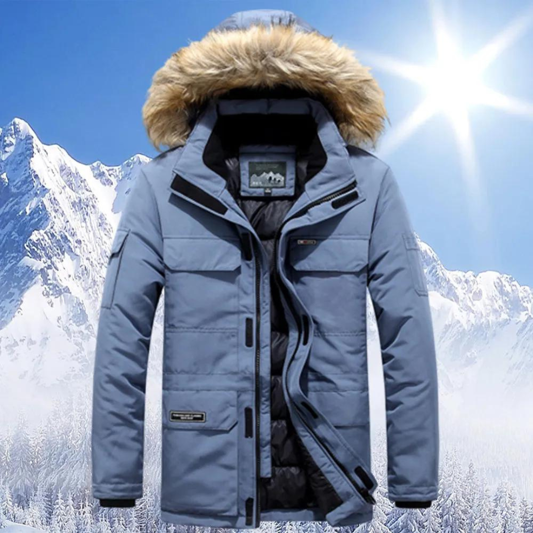 Berndia | Herre Stilig Vinter Parka Jakke | Varm