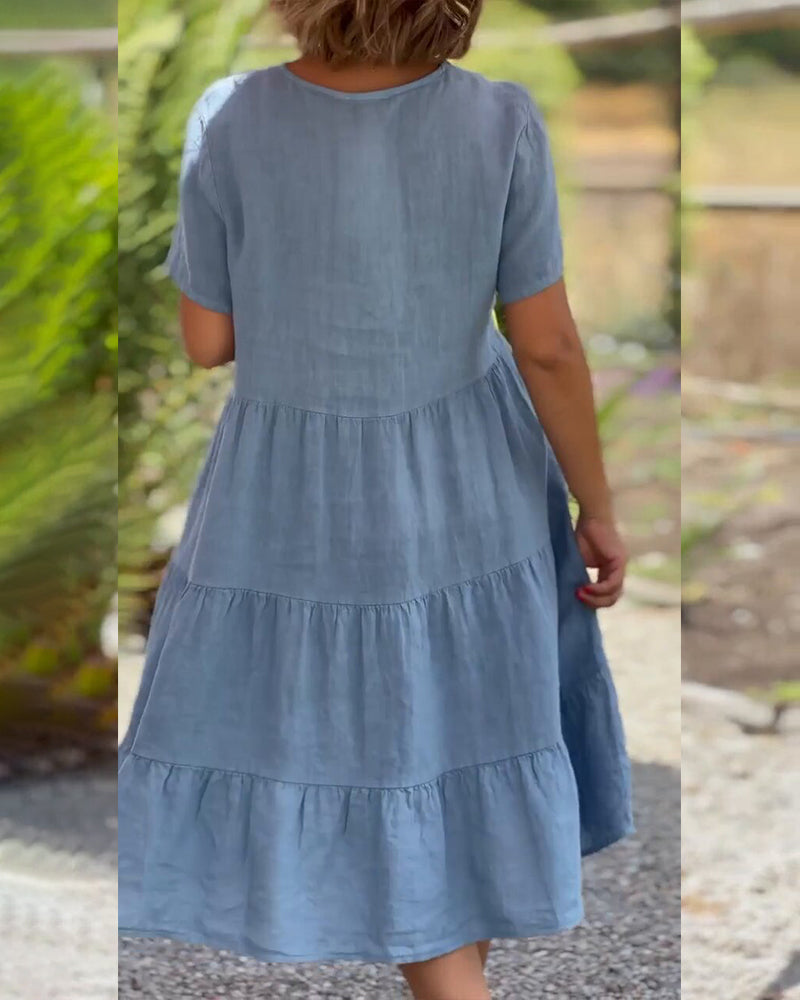 Lucy | Elegant kortermet sommerkjole
