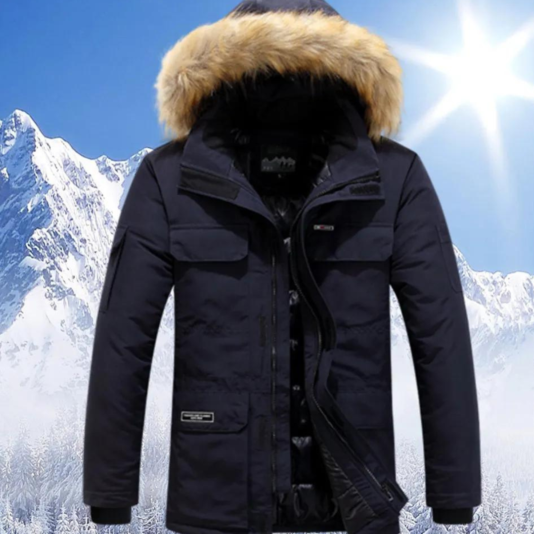 Berndia | Herre Stilig Vinter Parka Jakke | Varm