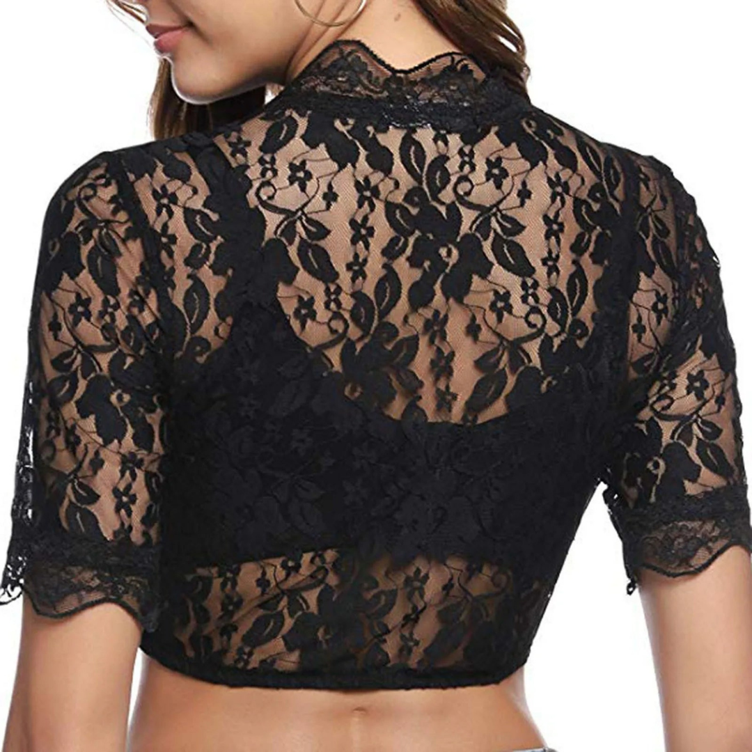 Damen V-Utskjæring Oktoberfest Dirndl Bluse