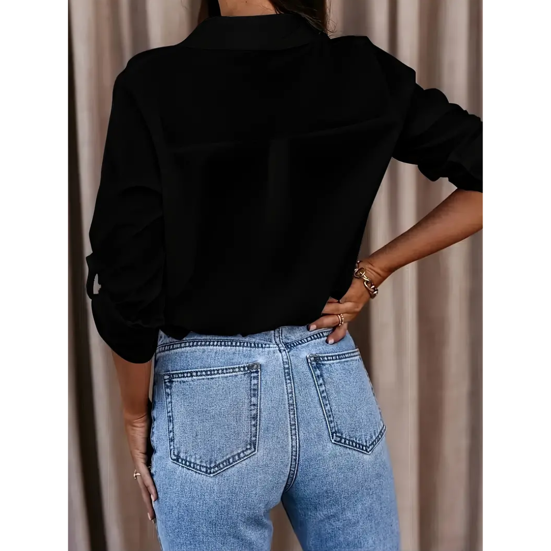 Salena | Dame Elegant Bluse | Langermet