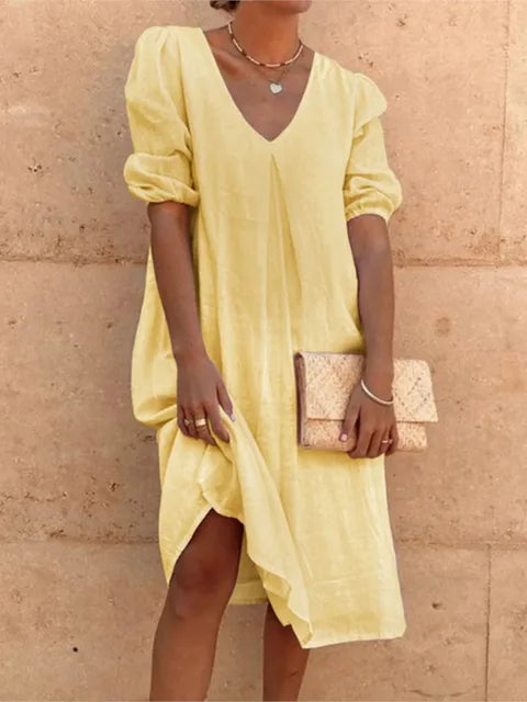 Fanny | Elegant casual dame midikjole