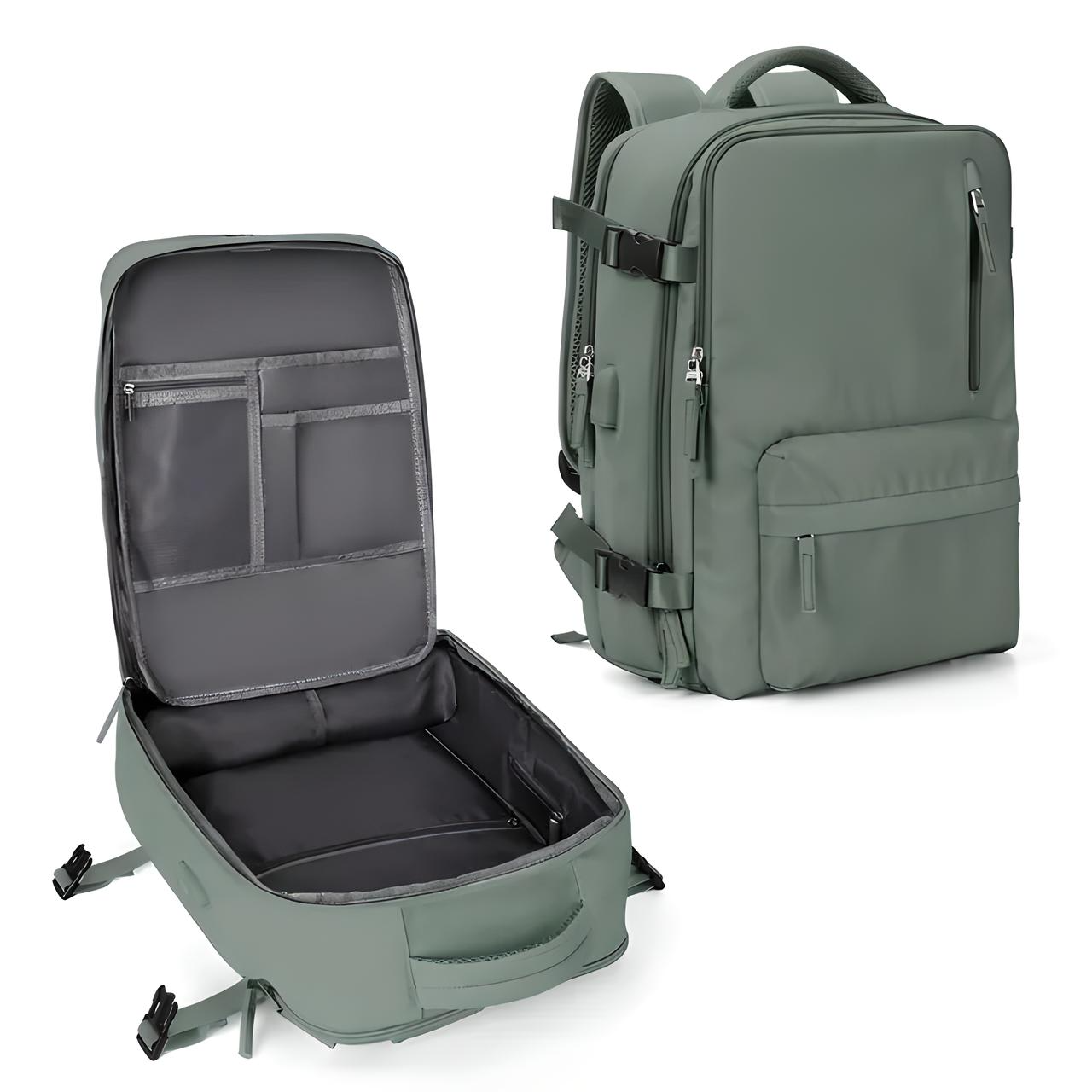 Unisex Anti-tyveri Reiserucksack | Med Glidelås