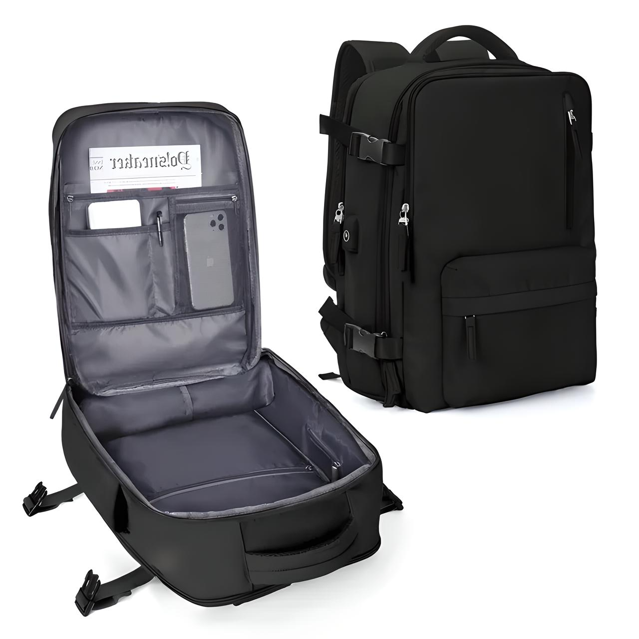 Unisex Anti-tyveri Reiserucksack | Med Glidelås