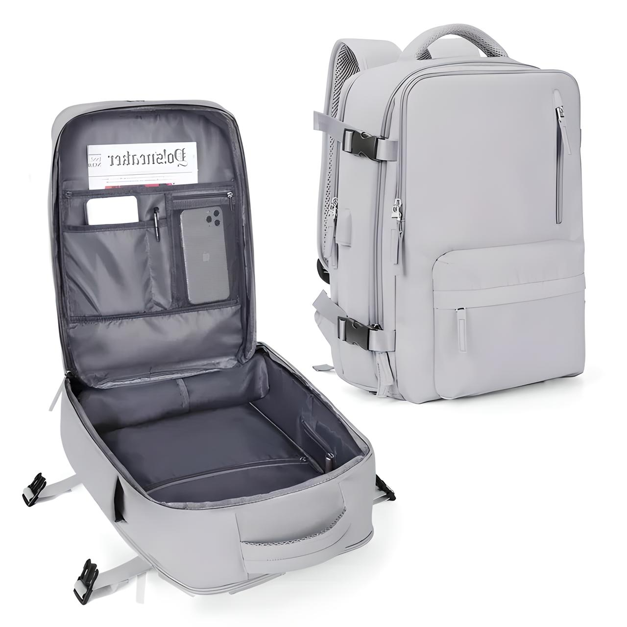 Unisex Anti-tyveri Reiserucksack | Med Glidelås