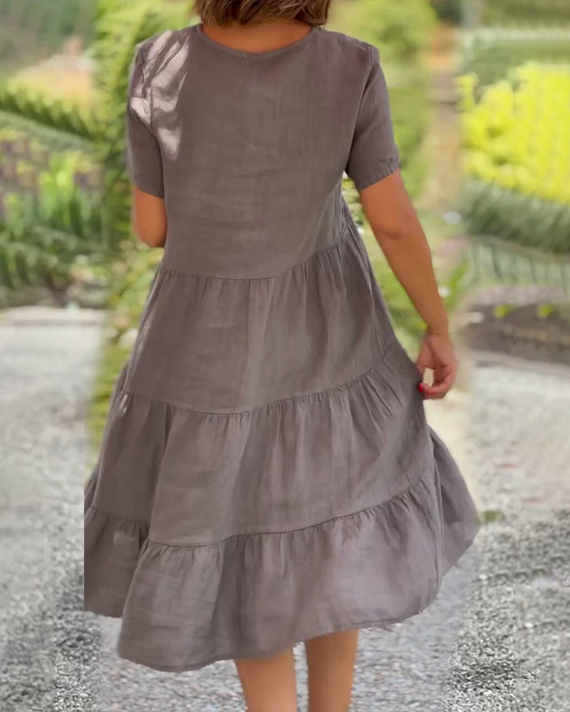 Lucy | Elegant kortermet sommerkjole