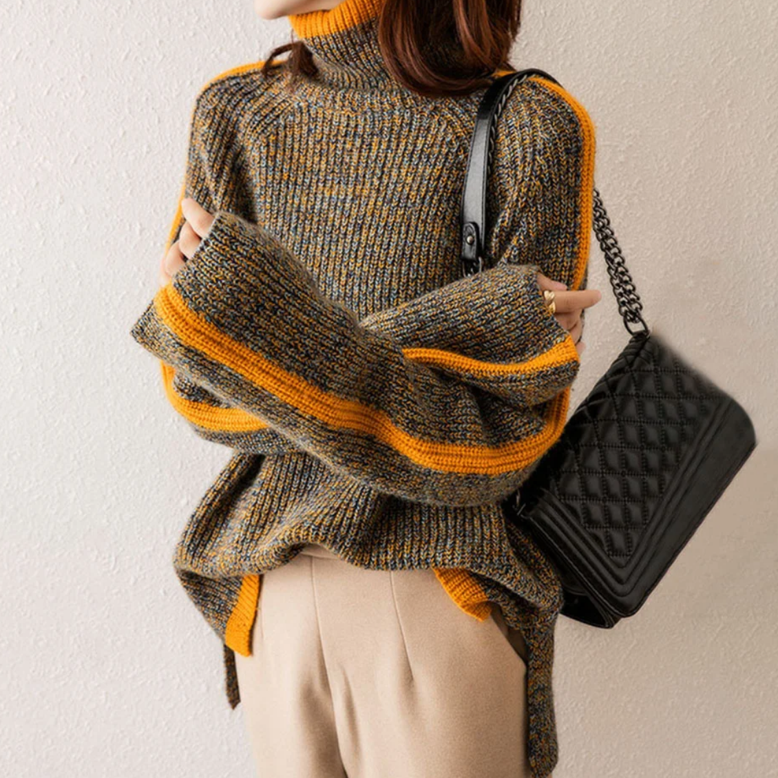 Breseis | Dame Strikket Varm Genser | Vinter