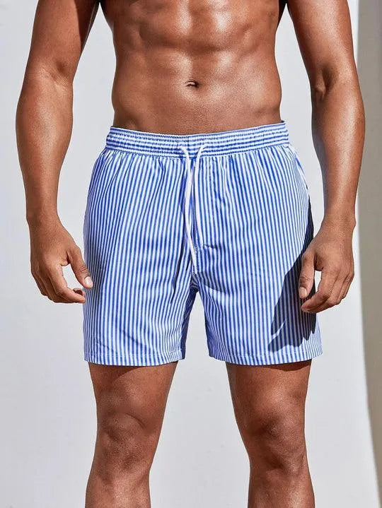 Stripete Badeshorts For Herrer | Snorjustering