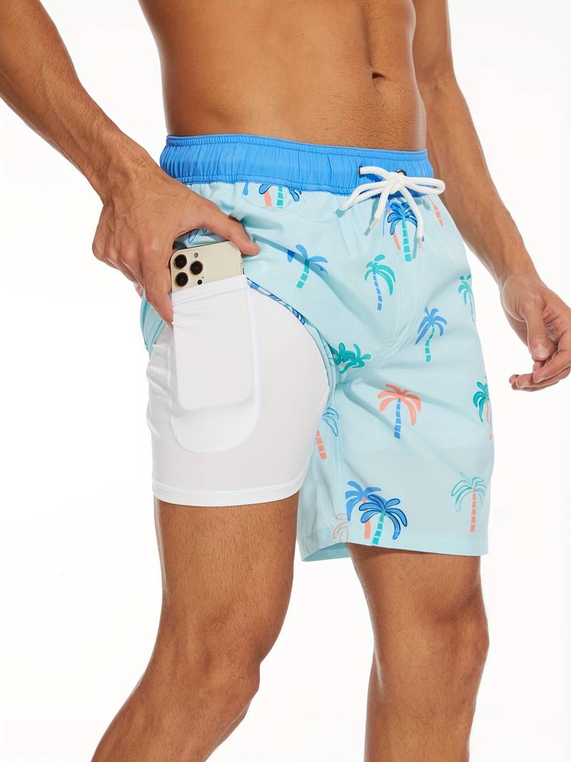 Lawrencius | Herre strandshorts med innershorts
