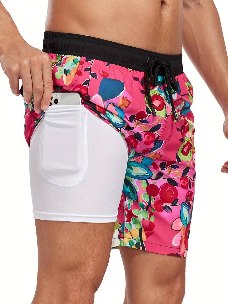 Lawrencius | Herre strandshorts med innershorts