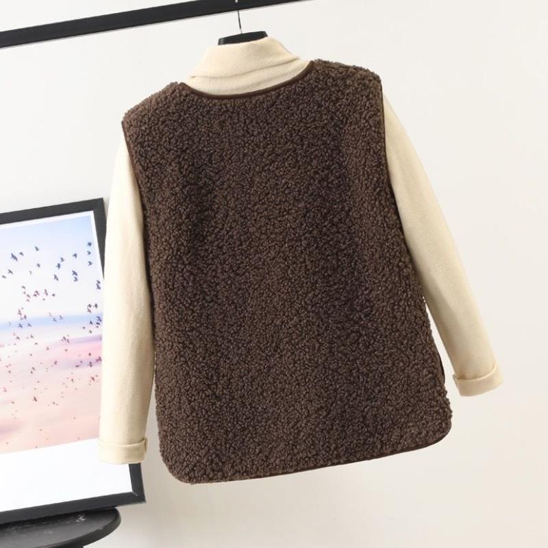 Kosevennlig dames teddyvest | Kort