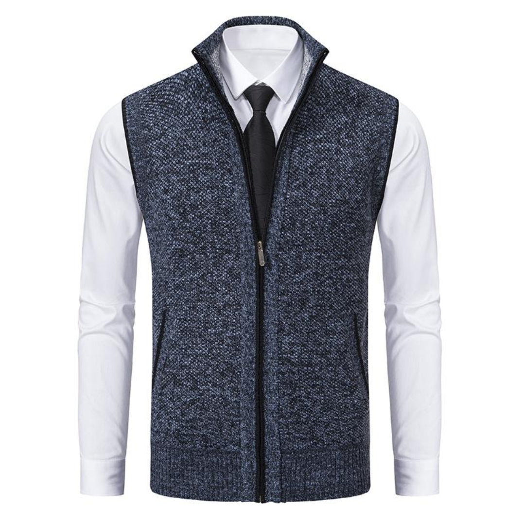 Kellan | Herre Strikket Vest | Uten Ermer