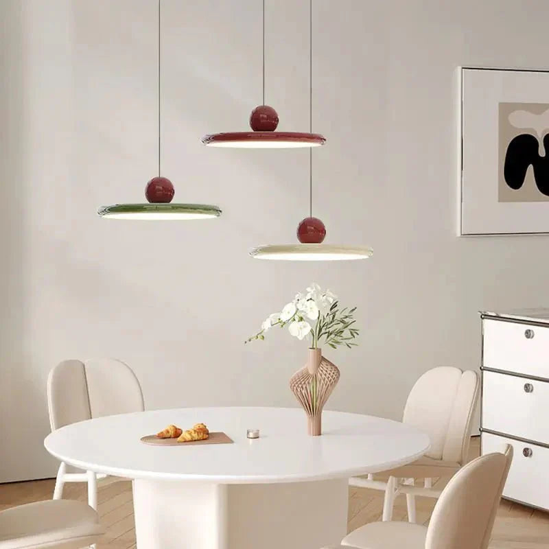 Glint Bauhaus-inspirert Glaze-Pendellampe