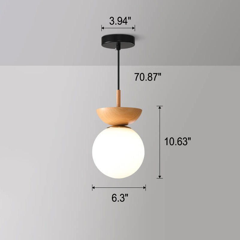 Glowara Log Japansk Taklampe
