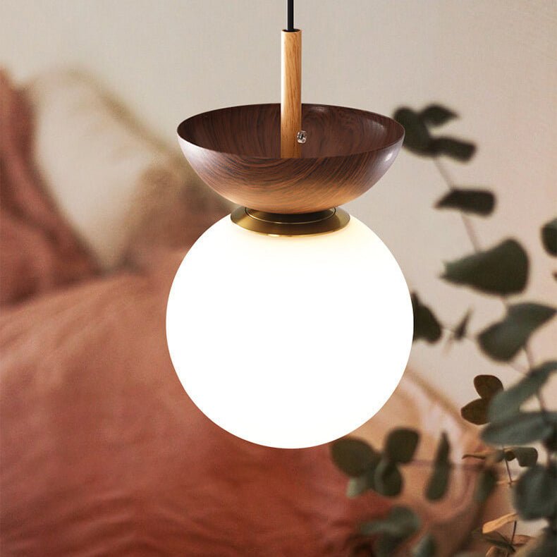 Glowara Log Japansk Taklampe