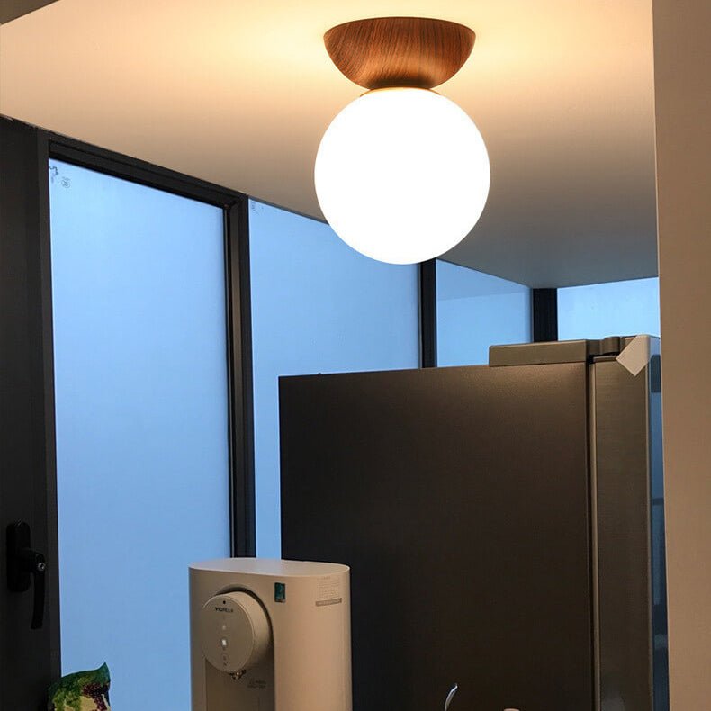Glowara Log Japansk Taklampe