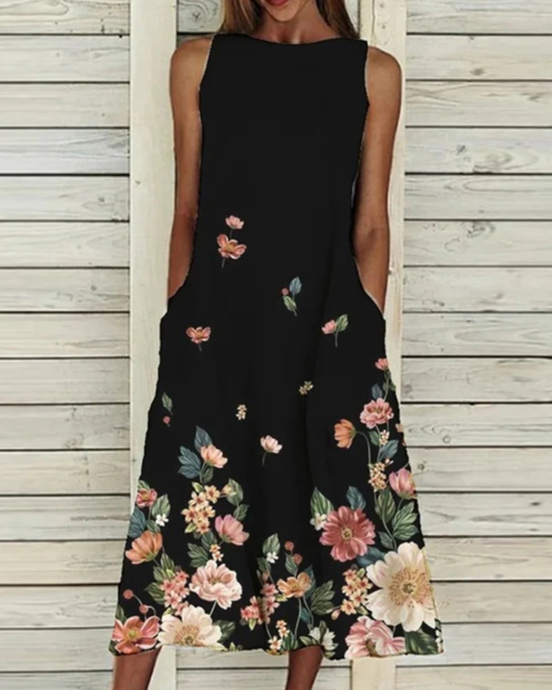 Dety | Luksuriøs blomsterkjole for damer