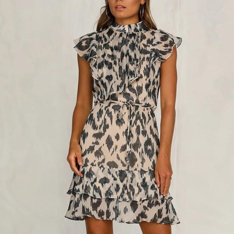 Giselara | Damen elegant kjole | Brun