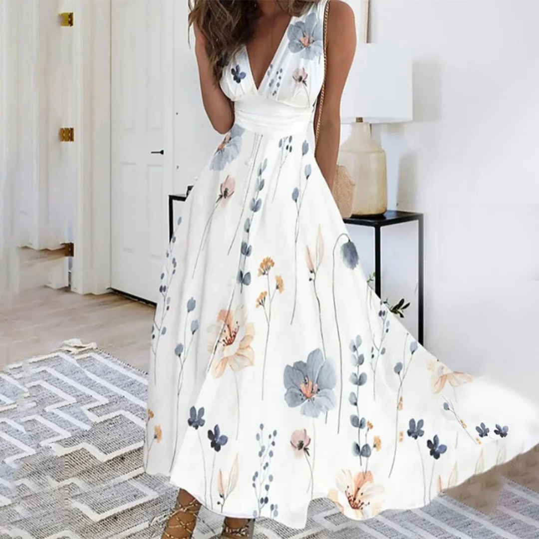 Sabina | Elegant blomstret kjole for damer