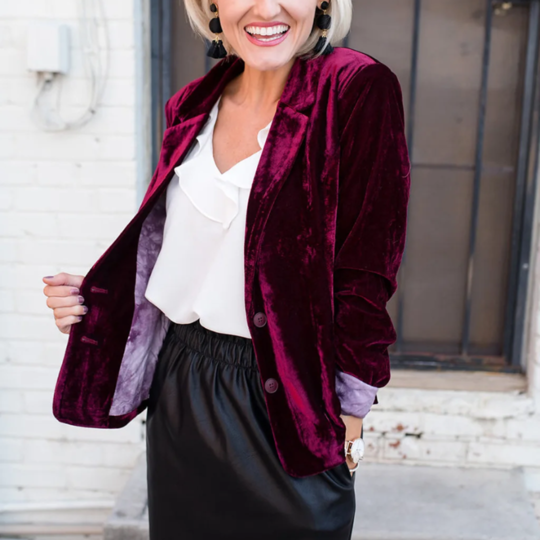 Damen Elegant Varm Blazer | Vinter
