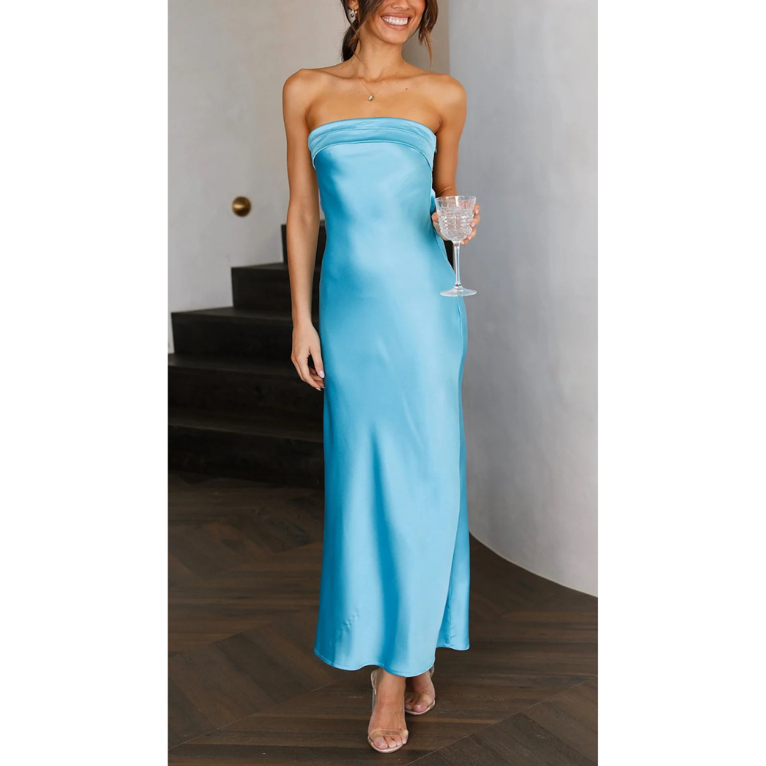 Damen Uten Skuldre Elegant Kjole | Maxi