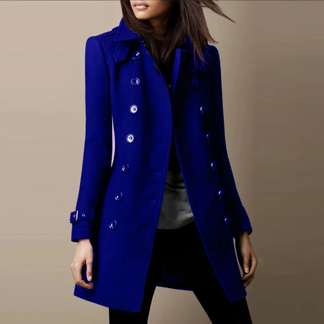 Raideny | Dame Lang Trench Kåpe | Varm