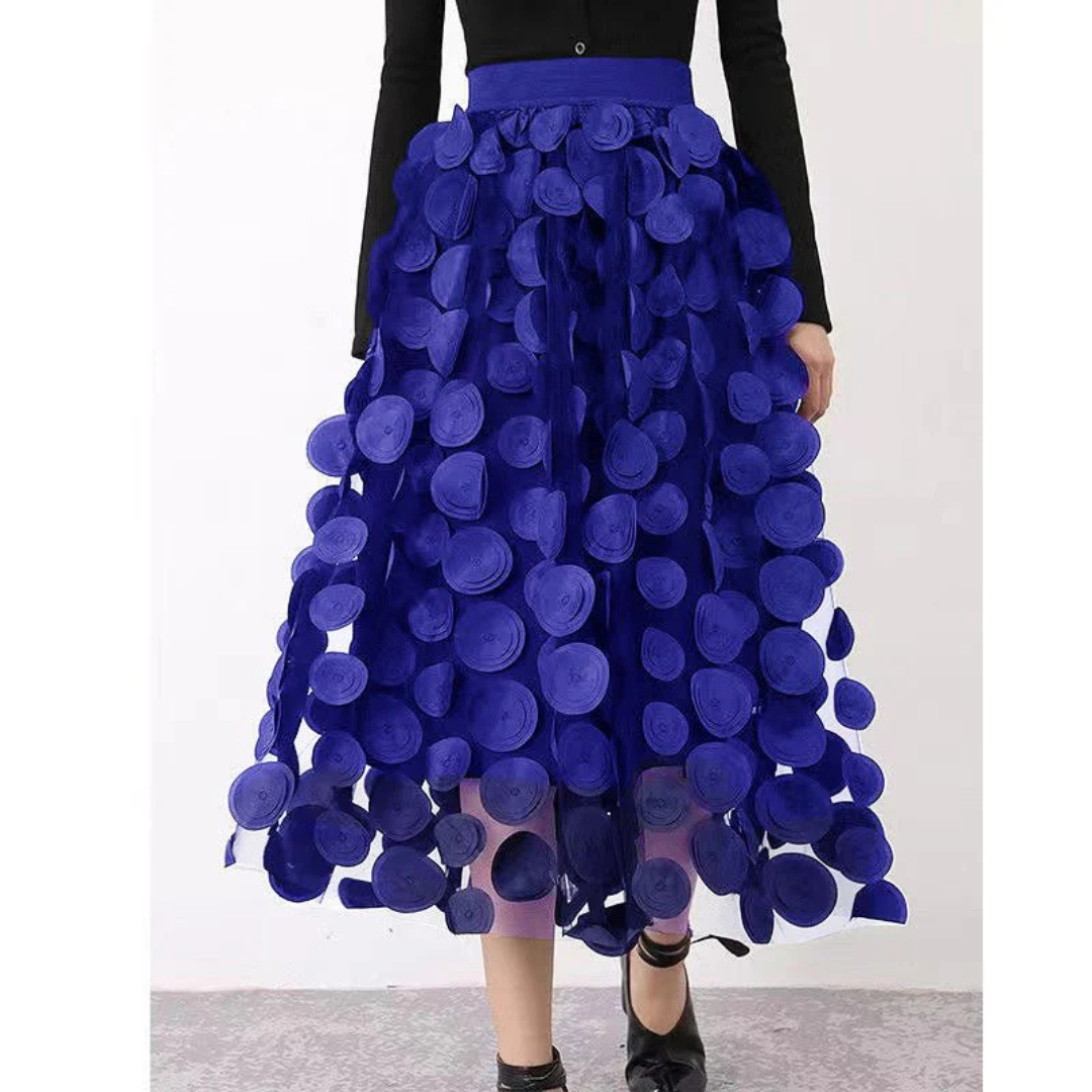 Damen A-Linje Midi Skjørt | Elegant