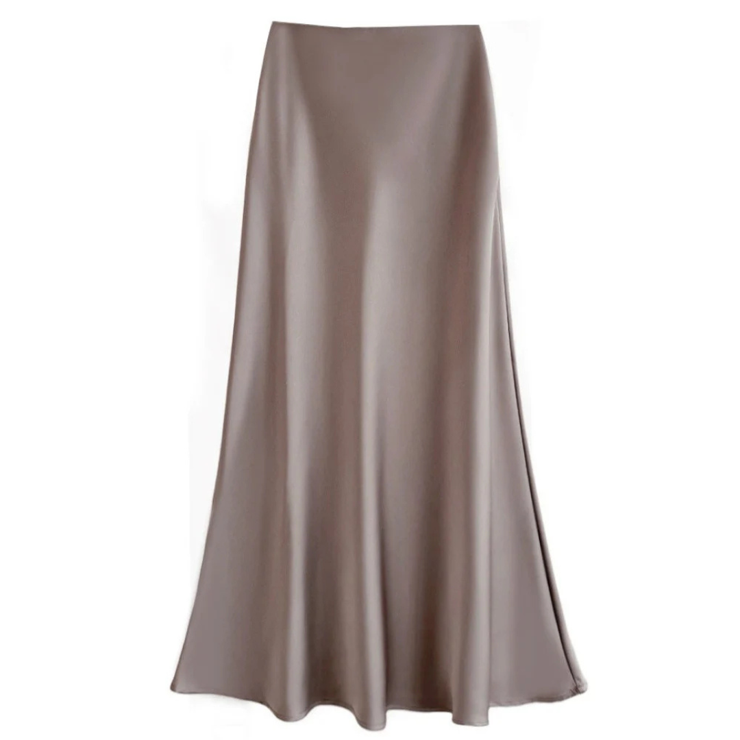Damen Elegant A-Linje Skjørt | Høy Midje