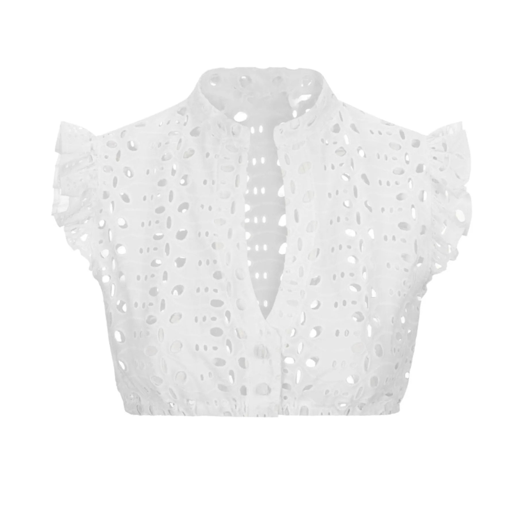 Jovita | Dame Kortermet Oktoberfest Dirndl Bluse | 2025