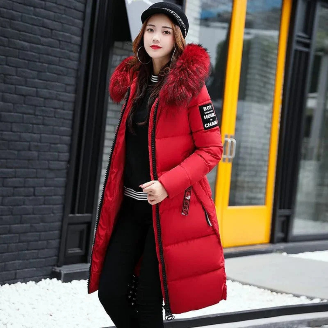 Damen Lange Vinter Parka Jakke | Hette