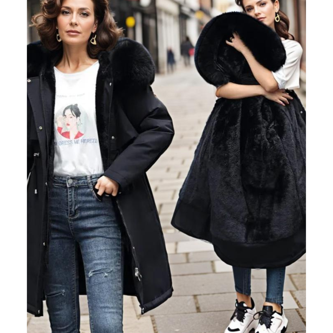 Damen Varme Behagelig Parka Jakke | Hette