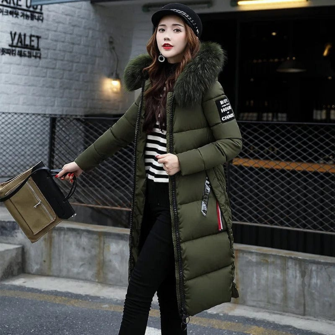 Dame Lange Vinter Parka Jakke | Hette