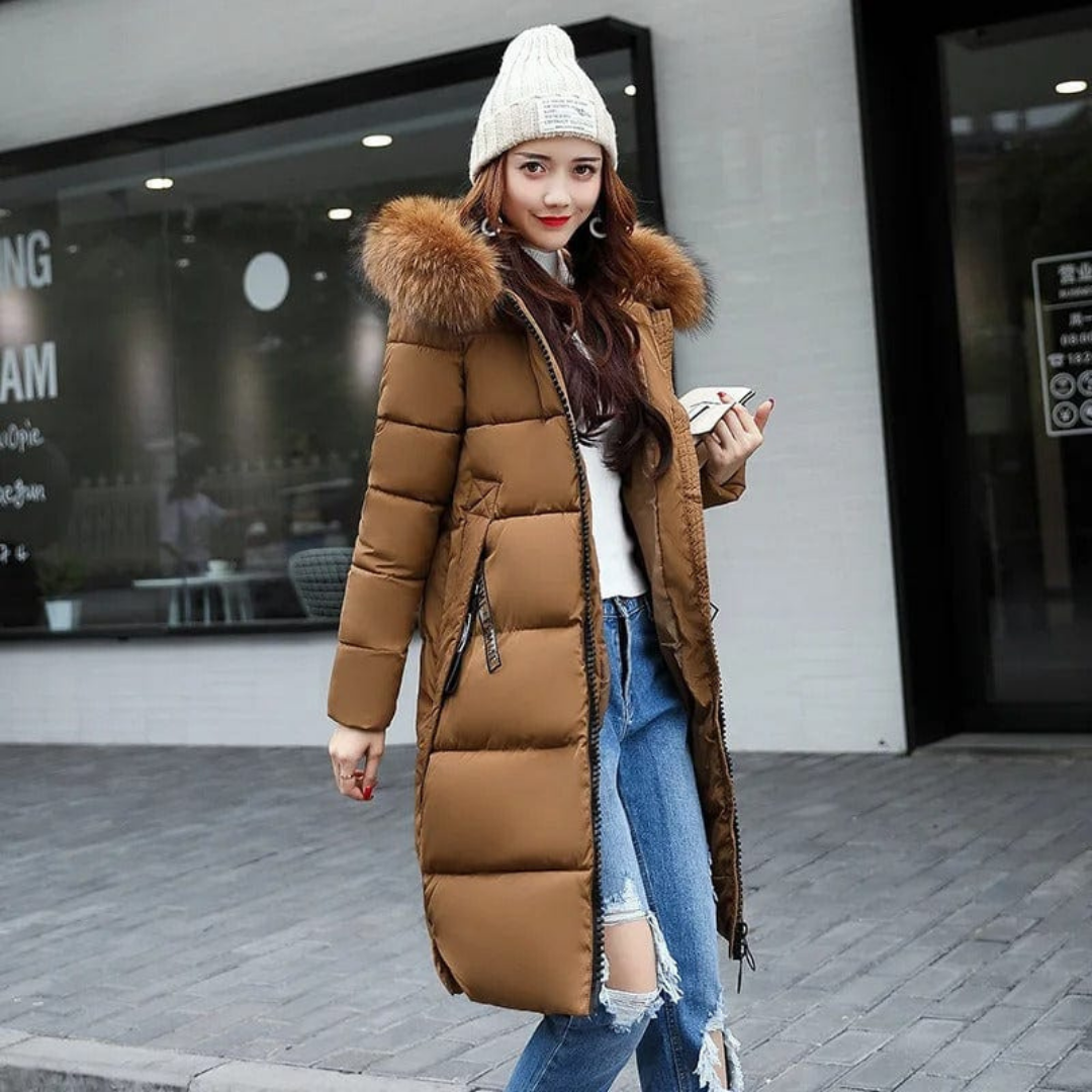 Dame Lange Vinter Parka Jakke | Hette