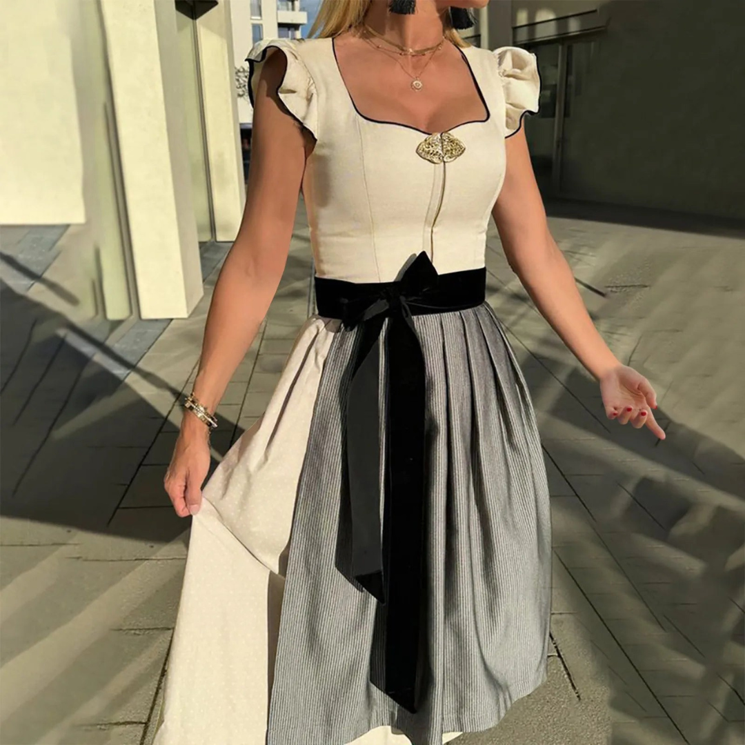 Annasi | Dame Elegant Oktoberfest Dirndl Kjole | 2025