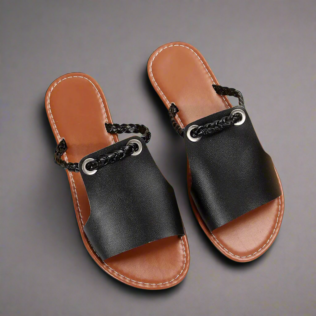 Katelina | Flate Sandaler av Premium Materiale