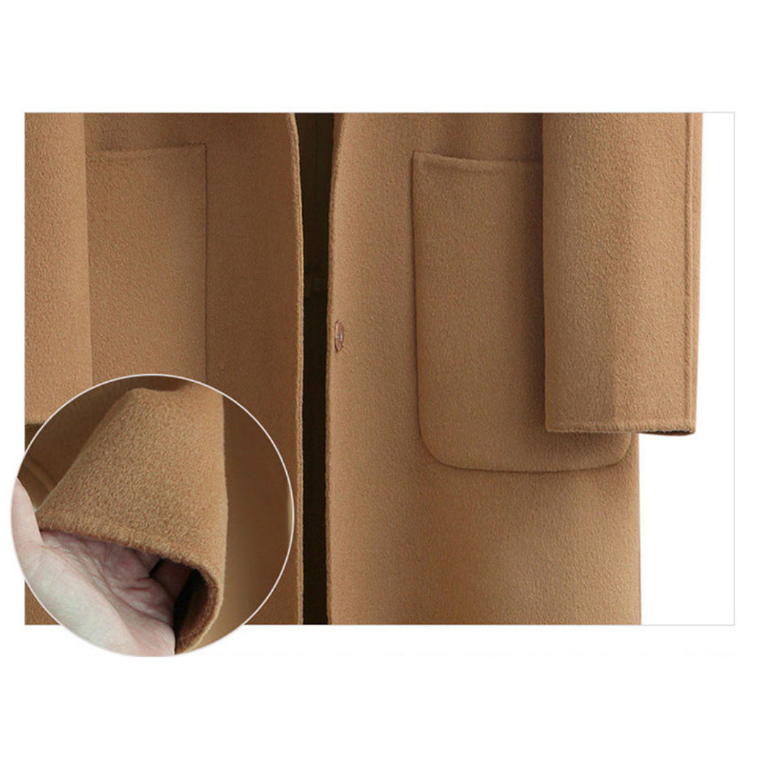 Damen Langarm Vinter Varme Trench Kåpe | Lange
