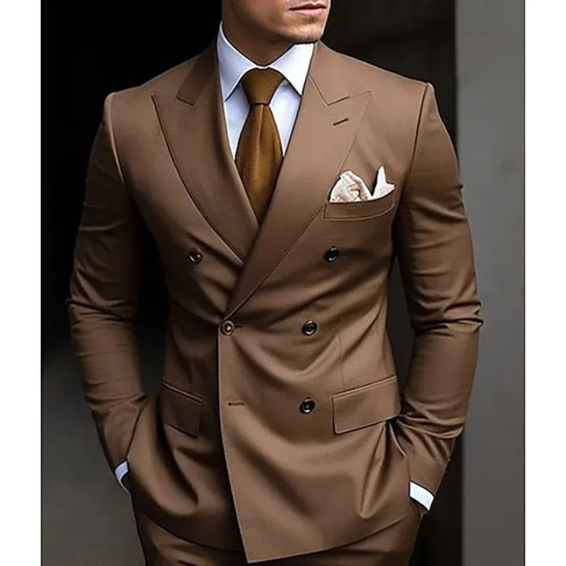 Herren To-rekke Formell Bryllupsgjest Dress Sett | To-delt Sett