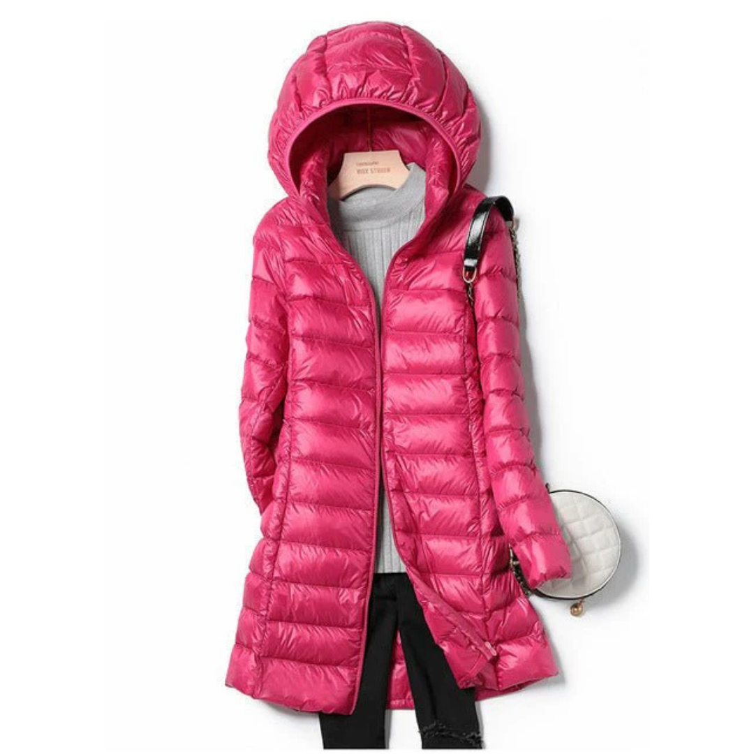 Dame Lang Vinter Puffer Jakke | Hette